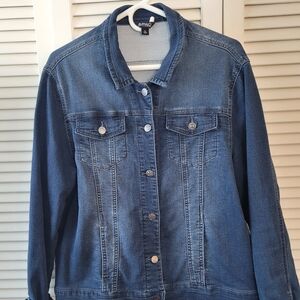Buffalo David Bitton Stretch Denim Jacket Medium Wash Blue XL